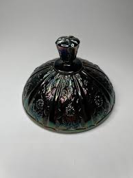 Vintage Fenton Carnival Iridescent Glass - Daisy Candy Dish ...