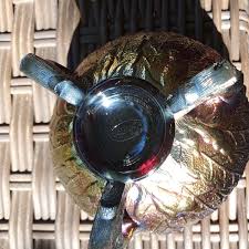 FENTON IRIDESCENT AMETHYST CARNIVAL GLASS 3 FOOTED ROSE BOWL "FENTON FLOWERES" | eBay