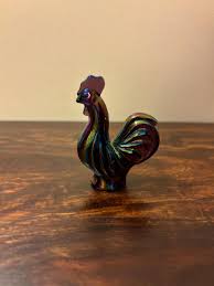 Miniature Fenton Carnival Glass Rooster - Etsy