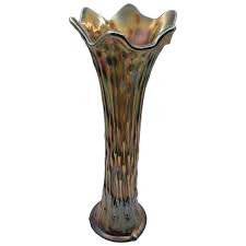 Fenton Carnival Glass April Showers 11 Inch Vase - Ruby Lane
