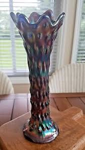 FENTON RUSTIC HOBNAIL CARNIVAL GLASS VASE 10" VASE~STUNNING | eBay