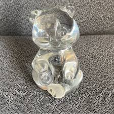 Fenton | Art | Fenton Clear Glass Bear Figurine Paperweight ...