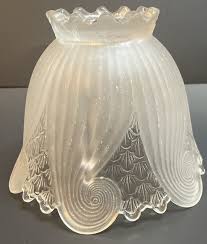 Ceiling Fan Fluted & Scalloped Edged Light Shade | eBay