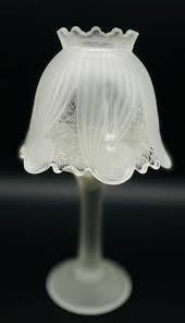 Vintage Frosted Glass Retired Partylite , Tealight/votive ...