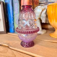 Vintage L.E. Smith Mould Weishar Moon and Star Amethyst ...