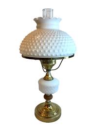 Vintage Milk Glass Hobnail Parlor Lamp Shade | Chairish