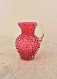 Vintage Stunning Fenton “HOBNAIL CRANBERRY ...