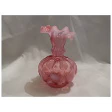Fenton Cranberry Vase. For Sale at Ruby Lane