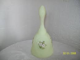Fenton Custard Hand Painted Bell | eBay