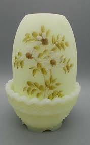 Fenton MICHAEL DICKINSON HP Fairy Light, decorated w/daisies ...