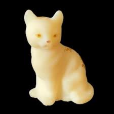 Vintage Fenton Glass Cat - Etsy