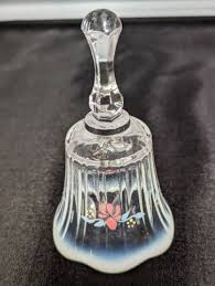 Fenton Opalescent 4 Inch Tall Pink Flower Bell | eBay