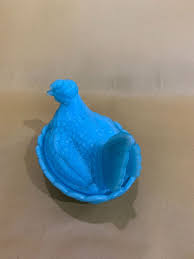 Antique Vallerysthal Milk Glass Hen On Nest Butter Pot 2 pcs | eBay