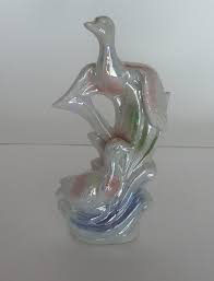 Iridescent Ceramic Goose Figurine: Vintage 90s Bird Decor - Etsy