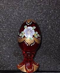 Fenton LE 316/3000 Amberina Hand Painted In USA Ruby Egg ...