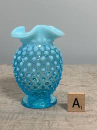 Vintage Blue Art Glass | Choose From: Fenton Mini-tri Blue ...