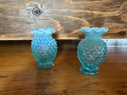 Antique Fenton Aqua Hobnail Bud Vase – Vintage and Vine Market