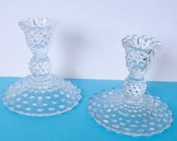 Hobnail Clear Candle Holders/votive Holders Pair of 2 - Etsy