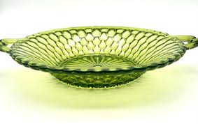 Vintage 1960s Indiana Glass Avocado Green Pickle Bowl/dish, Indiana Glass, Honeycomb Green, Two-handled Bowl - Etsy