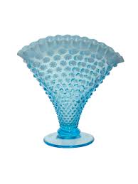 Vintage 1950s Fenton Blue Hobnail Vase | Vases & Crocks ...