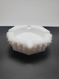 Vintage Ashtray, Fenton White Hobnail Milk Glass, 5.25 ...