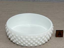 Vintage Fenton Hobnail Milk Glass | Choose From: Round Candy ...