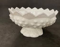 Fenton Hobnail Candle Holder - Etsy
