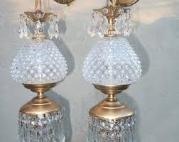 2 Fenton Cranberry Glass Brass Sconce Lamp Crystal Modern Home Decor Lighting - Etsy