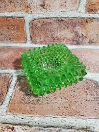 Vintage Fenton Hobnail Green Salt Cellar Or Votive Holder | eBay