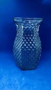 Hoisier Glass Diamond Point Vase 5 1/2” | eBay