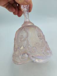 Vintage FENTON Large 6.25" Glass Bell LILY OF THE VALLEY Opalescent Iridescent | eBay