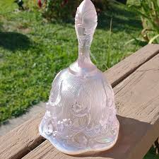 Fenton | Art | Fenton Opalescent Pink Lily Of The Valley Iridescent Bell | Poshmark