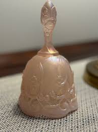 Vintage Fenton Pink Opalescent Bell - Etsy India