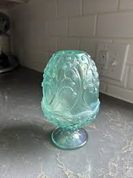 Fenton Glass Opalescent Lily Of The Valley Fairy Lamp Mint ...