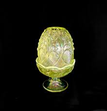 Rare Vintage Fenton Art Glass Two-piece Candleholder Fairy ...