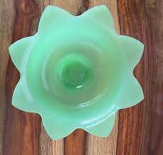 Fenton Jadite Lotus Bowl - Etsy