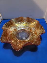 antique indiana carnival glass Marigold Indiana glass Candy Dish | eBay