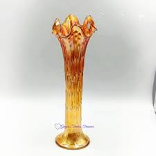 April Showers Vase, Carnival Glass by Fenton, Vintage - Etsy