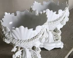 Buy Antique Griffin Compote Urn Pair, Figural Bowl Vases ...