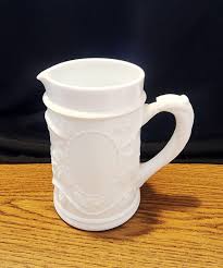 Vintage 5 1/4" Milk Glass Pitcher - Etsy