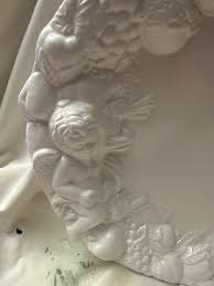 Vintage Italian Cherub and Fruit Oval Platter Gumps | Chairish