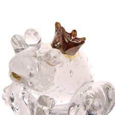 The Frog Prince Clear Glass Figurine VGnewtrend | Artemest