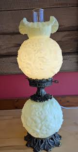 Taylor - Fenton Poppy 3 way lamp. Custard Satin Uranium Glass. Works. SOLD!!🤗 | Facebook