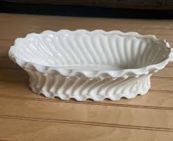 Lefton White Porcelain Planter Intricate Classic Vintage | eBay