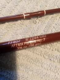 Vintage Fenwick Woodstream Fly rod, FF807. 8' 7WT. W/Orig ...