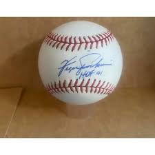 FERGIE JENKINS Signed HOF 91 Official MLB Baseball-HALL OF FAME-CHICAGO CUBS-PSA