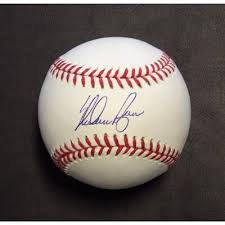 Nolan Ryan Baseball Case Nolan Ryan Signed OML Baseball Inscribed "324 Wins" & "5714 K's" With Nolan Ryan Jersey