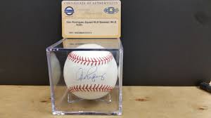 Alex Rodriguez Signed MLB Baseball w/COA - Oaks Batter Up Texas
