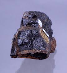 Fergusonite-(Y) on Allanite - GeoKrazy Minerals