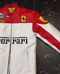 Ferrari Motorcycle Leather Jacket Vintage RARE 2004 WORLD CHAMPION Racing Jacket | eBay Australia